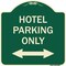 Signmission Hotel Parking W/ Bidirectional Arrow Heavy-Gauge Aluminum Sign, 18" x 18", G-1818-23902 A-DES-G-1818-23902 - alternate 1